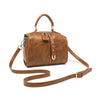 Soft Leather Crossbody Shopper Bag with Adjustable Strap