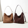Frosted Genuine Cowhide Leather Fashion Handbag