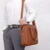 15.6 in Genuine Leather Unisex Laptop Bag